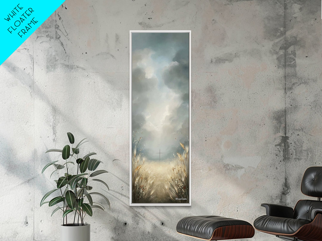 Path To Redemption – Framed Canvas Print – Christian Art Canvas – Christian Wall Art – Skinny Art – Christian Painting – Christian Decor