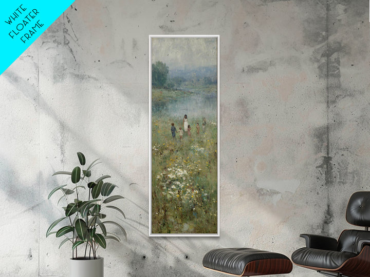 Riverlight Blessing – Framed Canvas Print – Skinny Art – Christian Wall Art – Jesus Painting – Christian Art Canvas – Subtle Christian Art