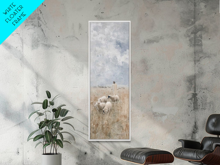 Field Of The Shepherd – Framed Canvas Print – Skinny Art – Christian Art Print – Jesus Painting – Christian Wall Art – Subtle Christian Art
