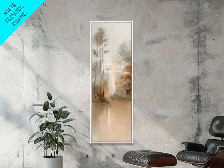 Forest Of Grace – Framed Canvas Print – Tall Skinny Art Print – Christian Wall Art – Jesus Painting – Christian Art Canvas – Christian Chri