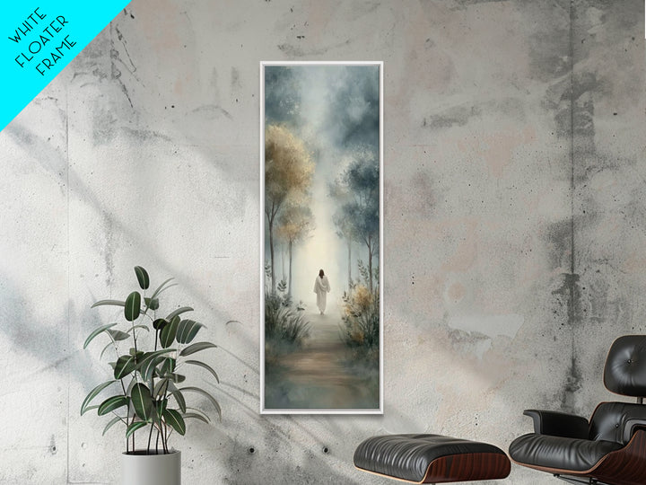Pathway Of Hope – Framed Canvas Print – Tall Narrow Wall Art – Christian Art Canvas – Jesus Painting – Christmas Art – Christian Christmas