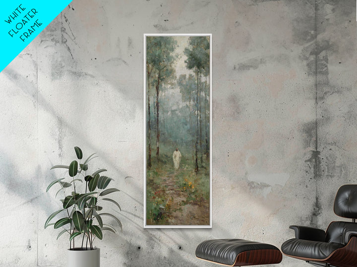 Pathway Of Peace – Framed Canvas Print – Christian Wall Art – Jesus Painting – Narrow Art – Christian Art Canvas – Christmas Art – Christia