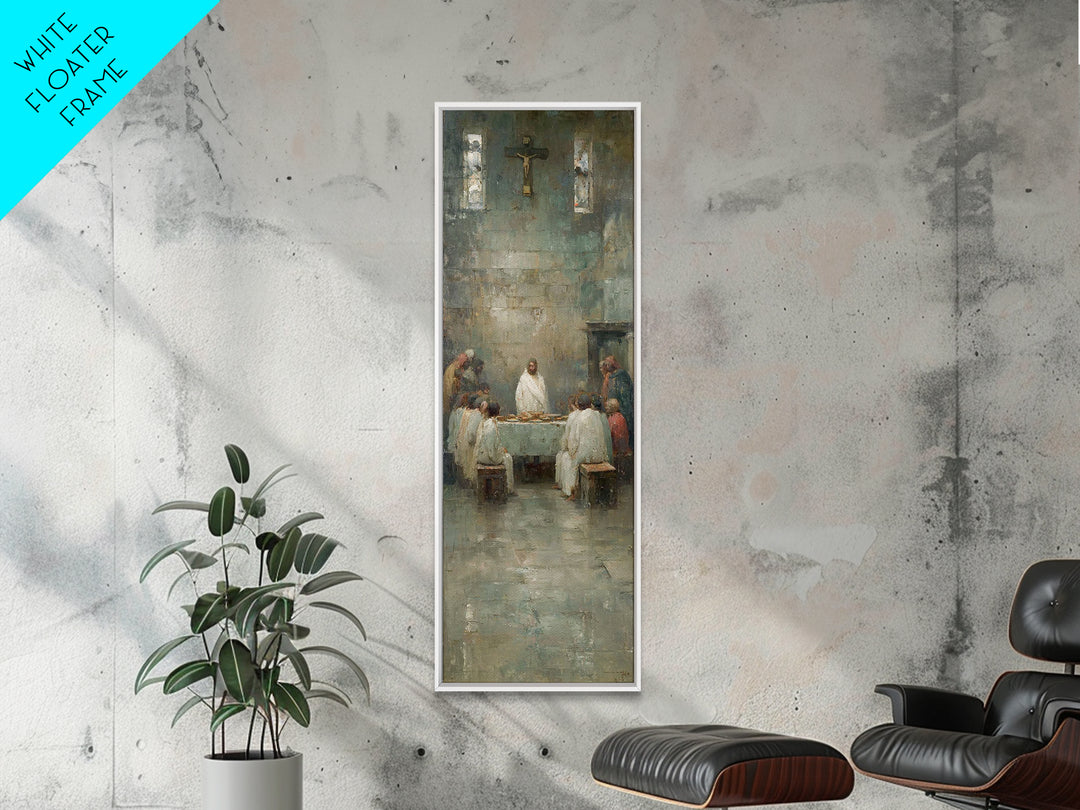 Sanctuary Gathering – Framed Canvas Print – Christian Wall Art – Vintage Christian Painting – Christian Art Canvas – Jesus Painting – Chris