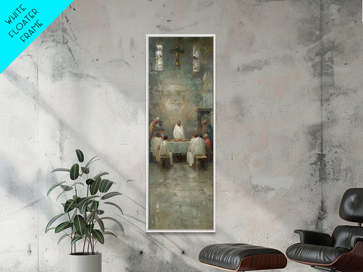 Sanctuary Gathering – Framed Canvas Print – Christian Wall Art – Vintage Christian Painting – Christian Art Canvas – Jesus Painting – Chris