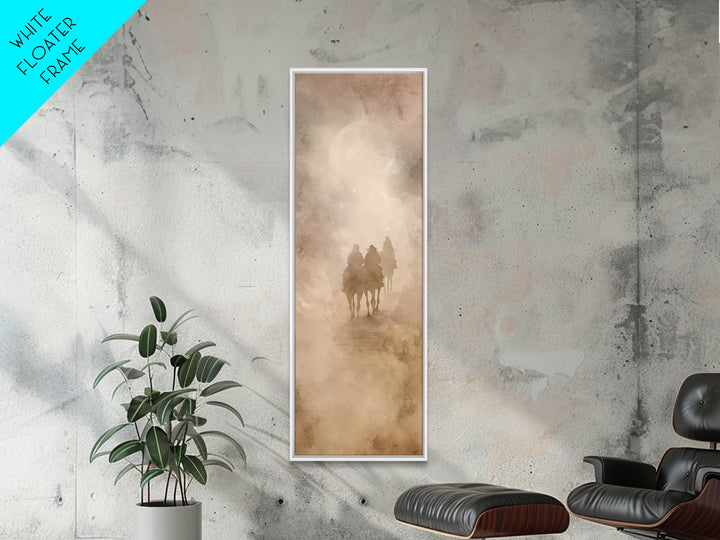 Holy Night Riders – Framed Canvas Print – Tall Narrow Wall Art – Christian Art Canvas – Christian Wall Art – Christmas Art – Christian Deco