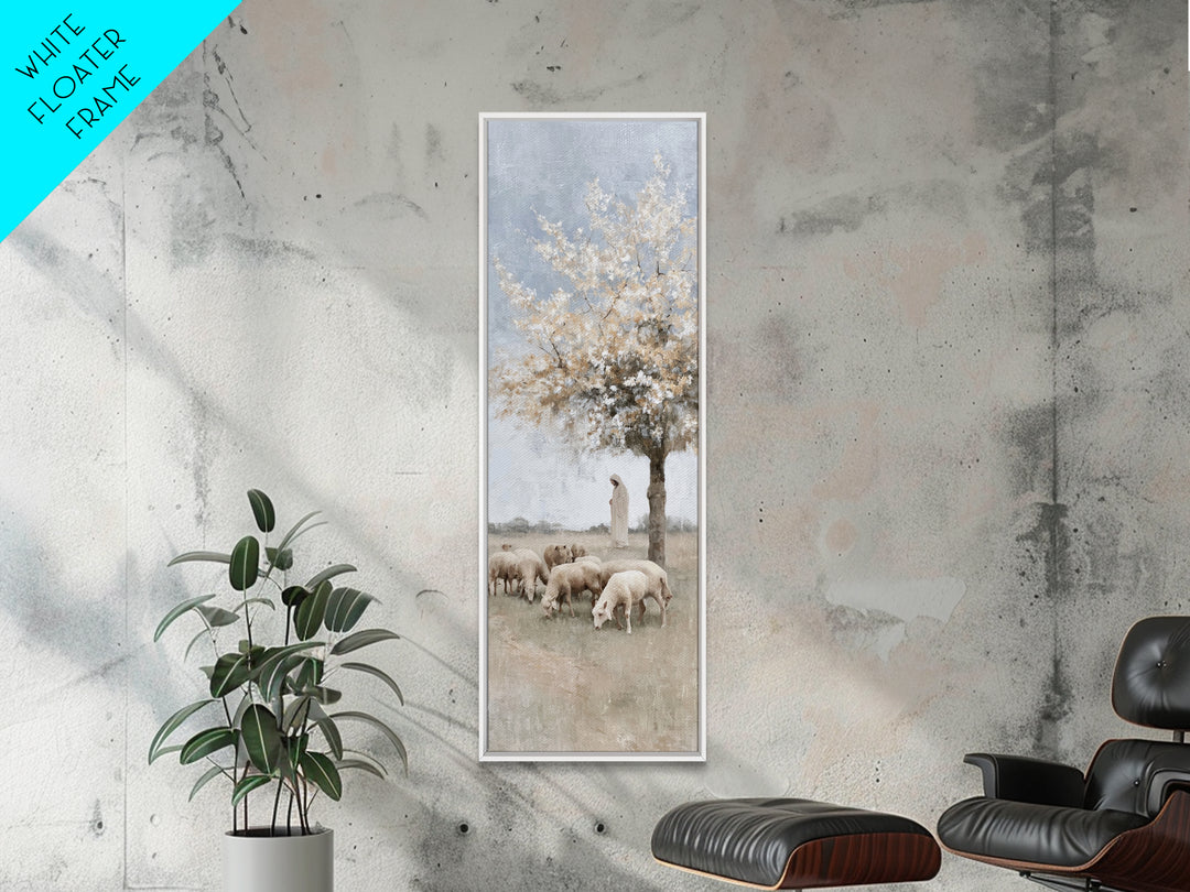 Garden Of Mercy – Framed Canvas Print – Christian Art Canvas – Tall Narrow Wall Art – Christian Wall Art – Jesus Painting