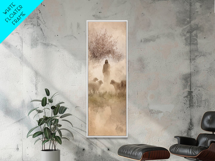 Path Of Grace – Framed Canvas Print – Christian Wall Art – Jesus Painting – Skinny Art – Christian Art Canvas – Christmas Wall Art