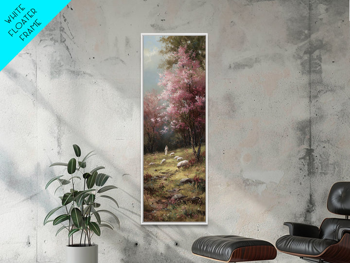 Fields Of Blessing – Framed Canvas Print – Christian Wall Art – Narrow Art – Christian Art Canvas – Jesus Painting – Christmas Art