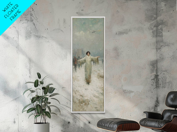 Dawn Of Shepherds – Framed Canvas Print – Christian Art Canvas – Tall Narrow Wall Art – Christian Wall Art – Jesus Painting – Christian Chr