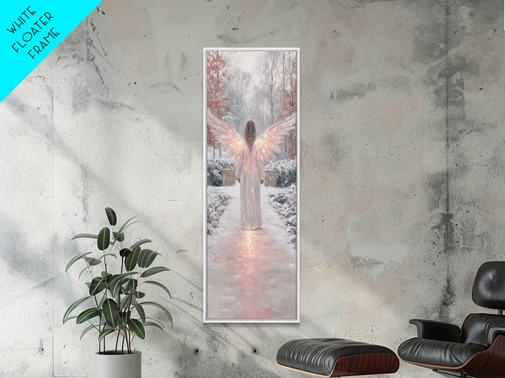 Wings Of Dawn | Framed Canvas Print | Christian Art Canvas | Christian Wall Art | Christmas Art | Narrow Art | Christian Christmas