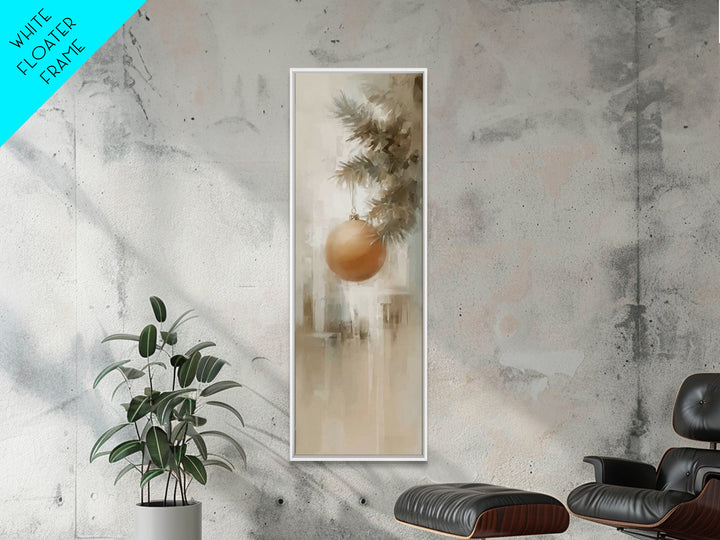 Heavenly Ornament Peace – Framed Canvas Print – Narrow Art – Christian Christmas Art – Christmas Wall Art – Christmas Art Prints – Christma