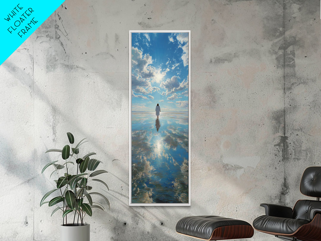 Path Of Glory – Framed Canvas Print – Tall Skinny Art Print – Jesus Painting – Christian Art Work – Large Christian Art