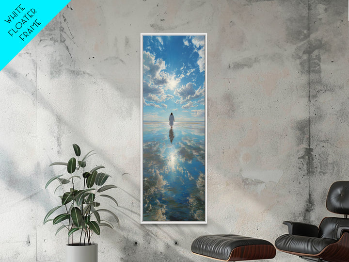Path Of Glory – Framed Canvas Print – Tall Skinny Art Print – Jesus Painting – Christian Art Work – Large Christian Art