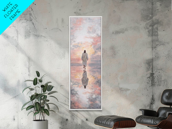 Sunrise Messiah, Framed Canvas Print, Tall Narrow Wall Art, Jesus Art Print, Christian Art Canvas, Christian Painting