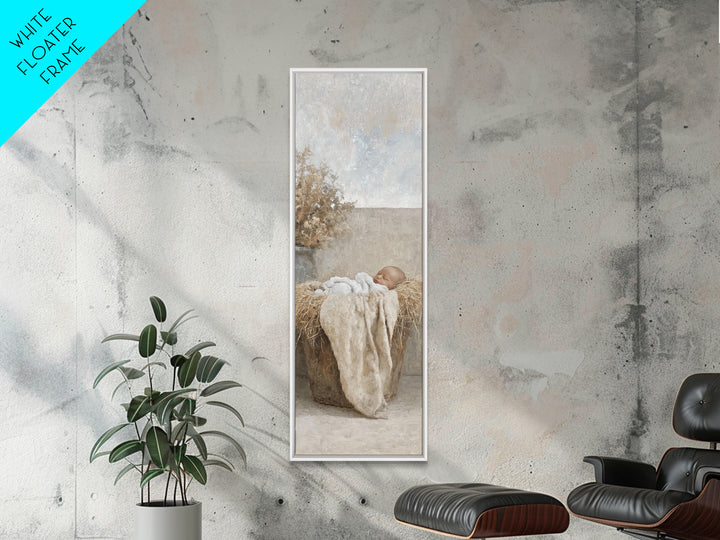 Starborn Blessing – Framed Canvas Print – Christian Art – Christmas Art – Christian Art Canvas – Tall Skinny Art Print – Christian Christma