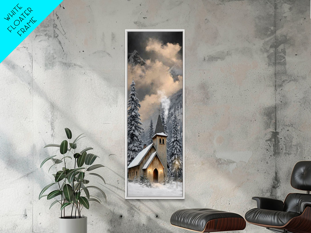 Nativity Grace – Framed Canvas Print – Christian Art Canvas – Christian Christmas Art – Tall Skinny Art Print – Christmas Wall Art – Christ