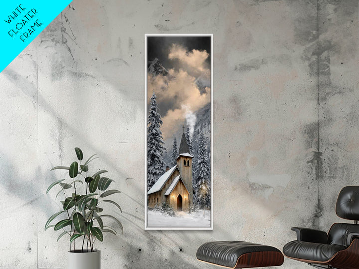 Nativity Grace – Framed Canvas Print – Christian Art Canvas – Christian Christmas Art – Tall Skinny Art Print – Christmas Wall Art – Christ