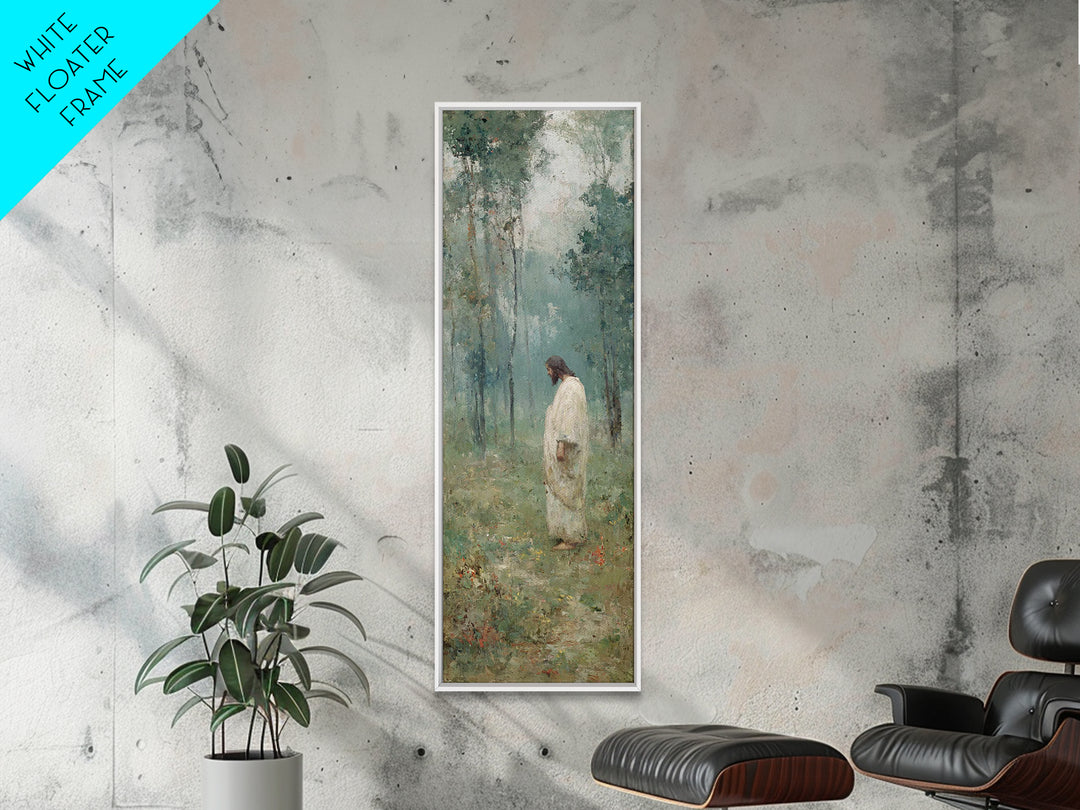 Celestial Horizon Path | Framed Canvas Print | Tall Narrow Wall Art | Christian Art | Christian Painting | Modern Christian Art | Christian