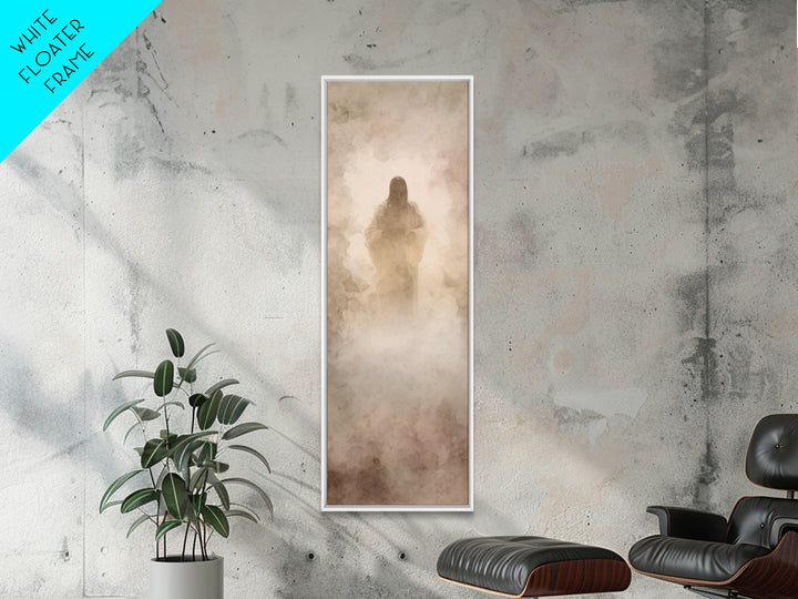 Heavenly Dawn Mercy – Framed Canvas Print – Christian Wall Art – Christian Art Canvas – Jesus Painting – Tall Narrow Wall Art – Faith Art