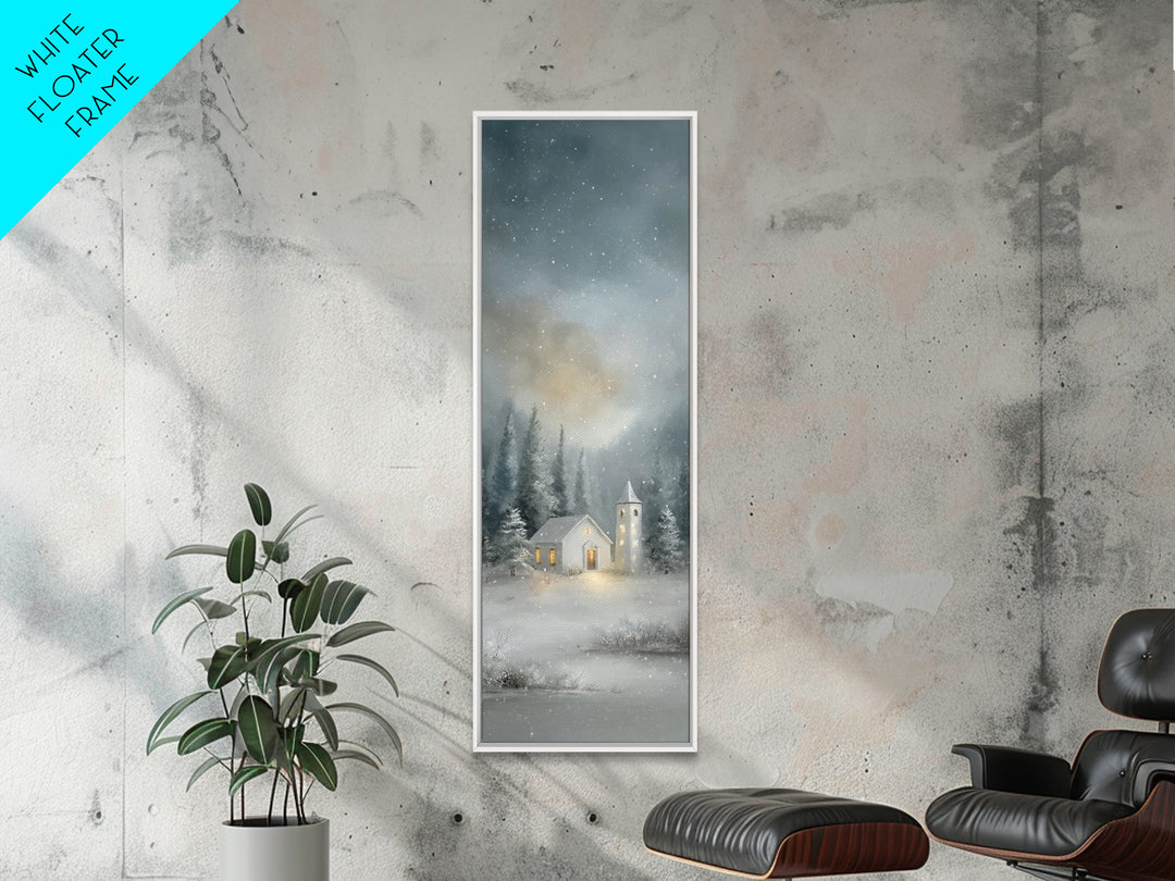 Winter Haven Grace | Framed Canvas Print | Narrow Art | Christian Art Canvas | Framed Christmas Art | Christian Wall Art | Christmas Art Pr
