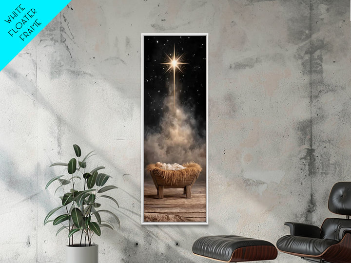 Guiding Star Promise – Framed Canvas Print – Christmas Art – Jesus Painting – Christian Art Canvas – Christian Christmas Art – Bible Art –