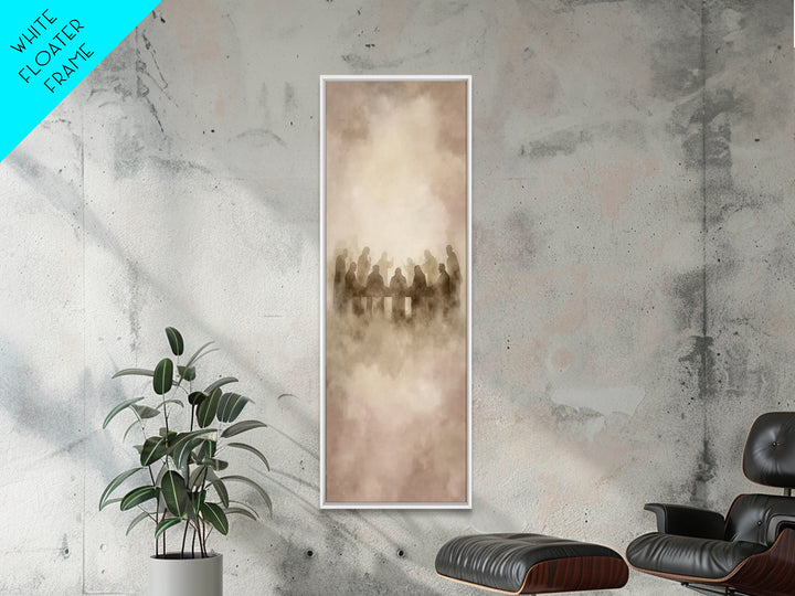 Clouds Of Communion – Framed Canvas Print – Narrow Art – Christian Wall Art – Christian Art Canvas – Jesus Painting – Christian Christmas A