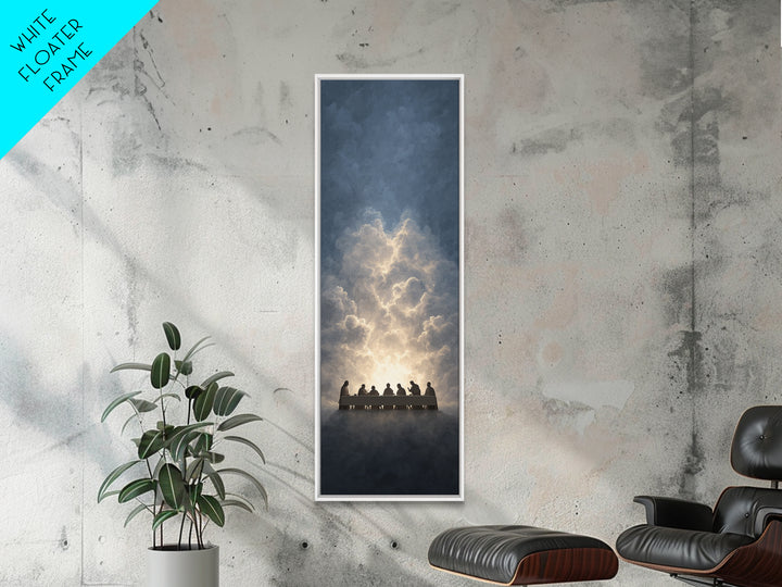 Upper Room Glory – Framed Canvas Print – Narrow Art – Christian Art Canvas – Christian Wall Art – Jesus Painting – Christian Christmas