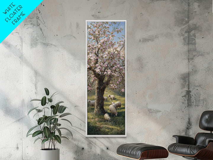 Risen Dawn Glory – Framed Canvas Print – Christian Wall Art – Tall Narrow Wall Art – Christian Art Canvas – Jesus Painting
