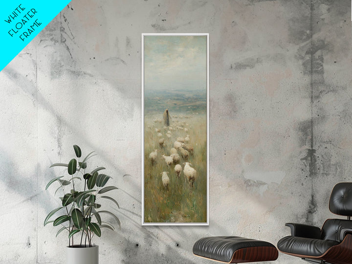 Hills Of Mercy - Framed Canvas Print - Christian Art Canvas - Jesus Painting - Christian Wall Art - Narrow Art - Christian Christmas Art