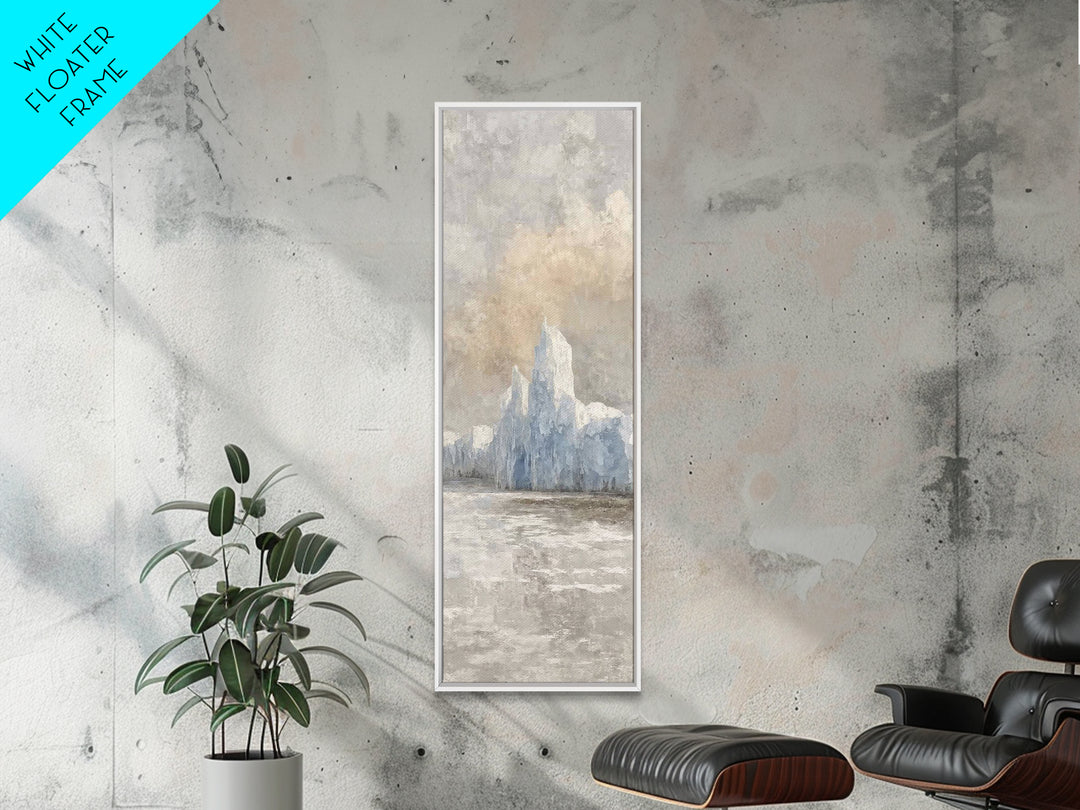 Iceberg Of Wonder | Framed Canvas Print | Christian Art | Christian Wall Art | Christian Art Canvas | Narrow Art | Christmas Art