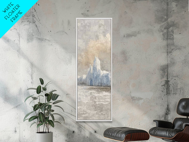 Iceberg Of Wonder | Framed Canvas Print | Christian Art | Christian Wall Art | Christian Art Canvas | Narrow Art | Christmas Art