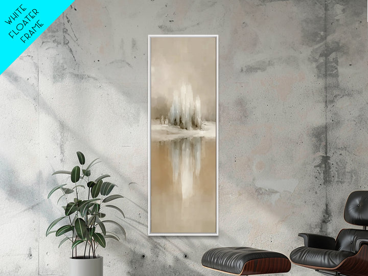 Winter Crystal Peaks - Framed Canvas Print - Christian Art Canvas - Christian Wall Art - Christmas Art - Skinny Art - Christian Christmas A