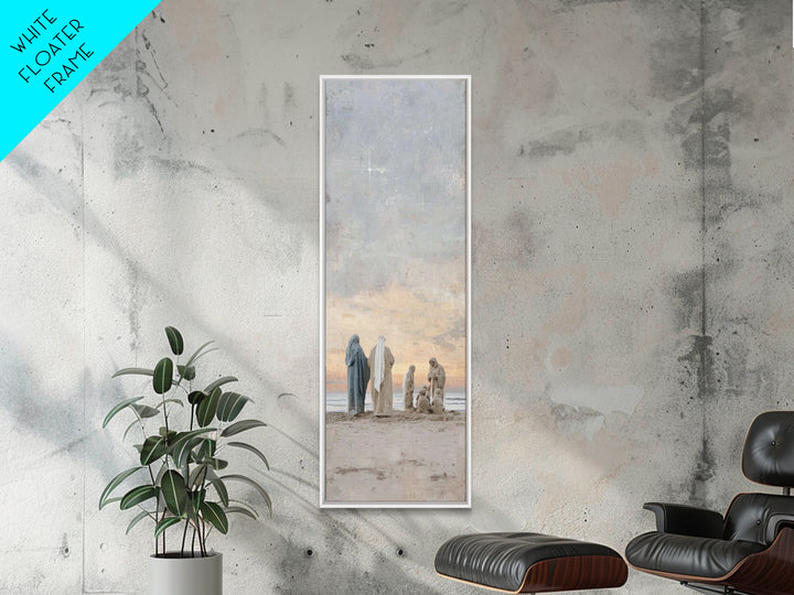 Soft Bethlehem Light – Framed Canvas Print – Tall Narrow Wall Art – Christian Art Prints – Christian Christmas Art – Jesus Painting