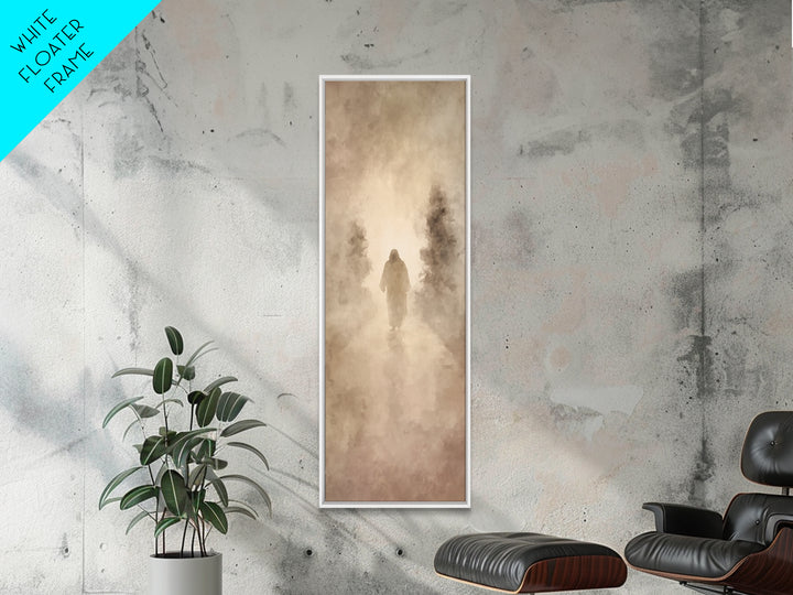 The Coming Guide – Framed Canvas Print – Christian Art – Jesus Painting – Tall Skinny Art Print – Christian Christmas Art