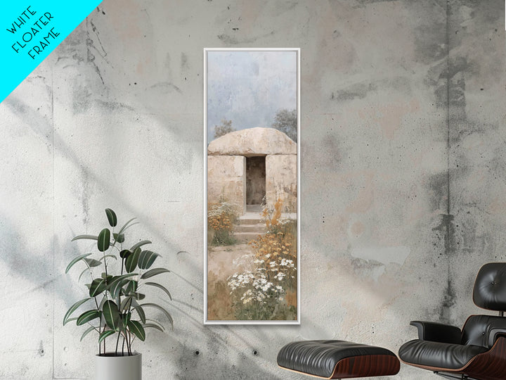 Open Tomb Glory – Framed Canvas Print – Christian Wall Art – Christian Christmas Art – Jesus Painting – Skinny Art – Christian Art Canvas