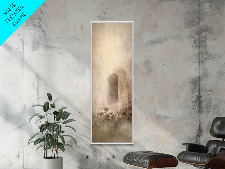 Holy Dawn Passage – Framed Canvas Print – Christian Art Canvas – Christian Christmas Art – Jesus Painting – Tall Narrow Wall Art
