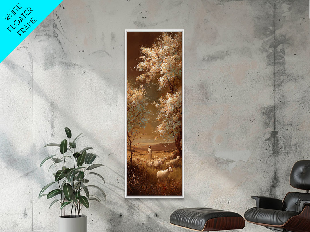 Fields Of Promise – Framed Canvas Print – Christian Wall Art – Christian Art Canvas – Tall Narrow Wall Art – Jesus Painting – Christian Gif