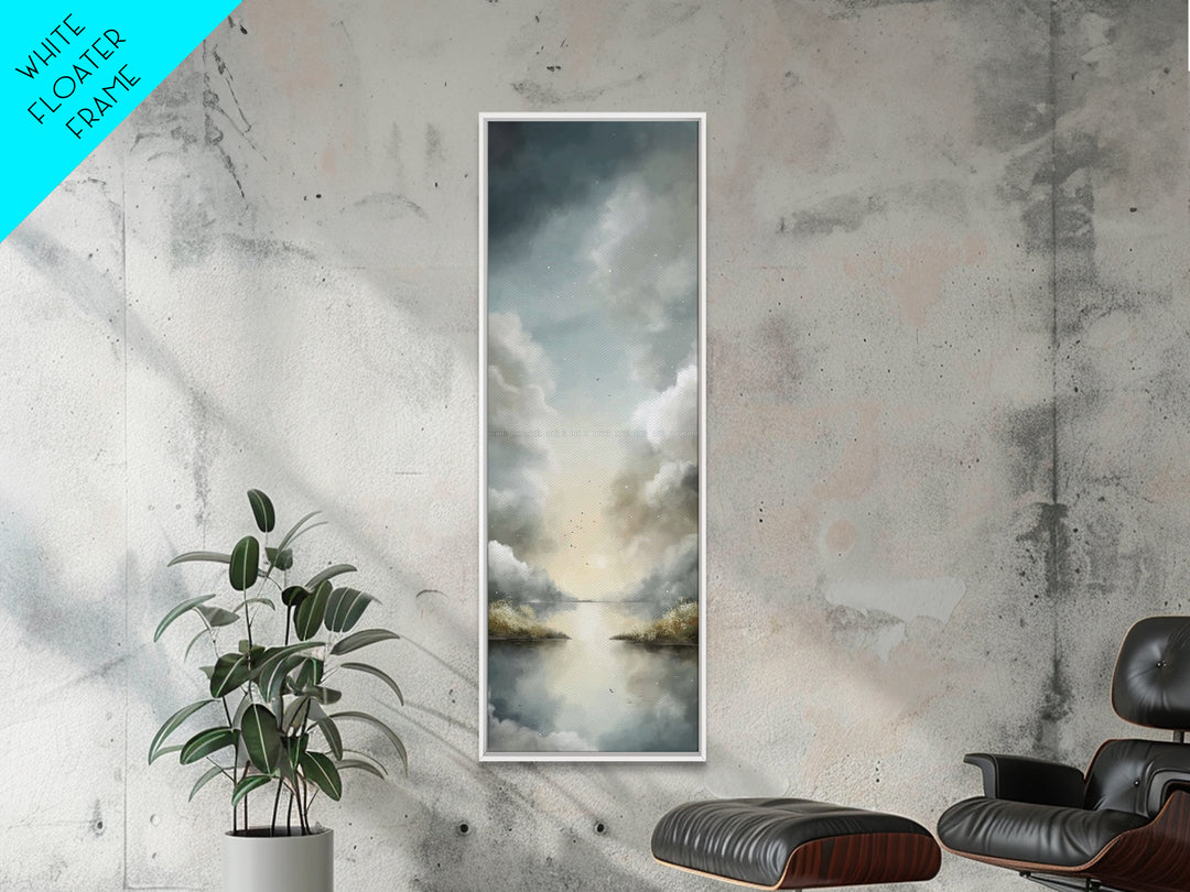 Heavenly Ascent – Framed Canvas Print – Skinny Art – Christian Wall Art – Abstract Christian Art – Christian Art Canvas – Christian Art Pri
