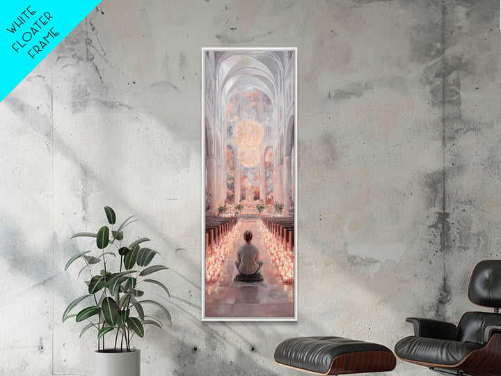 Sacred Gathering – Framed Canvas Print – Tall Narrow Wall Art – Christian Art – Christian Wall Art – Christian Art Canvas – Subtle Christia