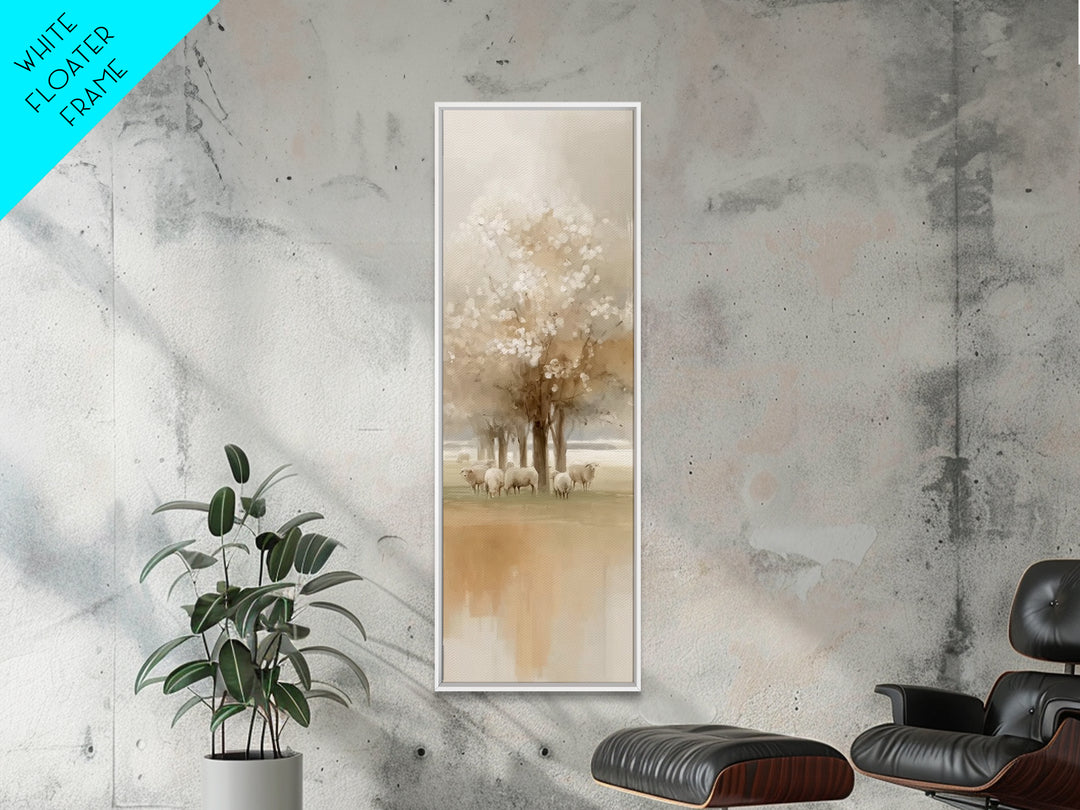 Fields Of Promise – Framed Canvas Print – Christian Art Canvas – Jesus Painting – Christian Wall Art – Tall Narrow Wall Art