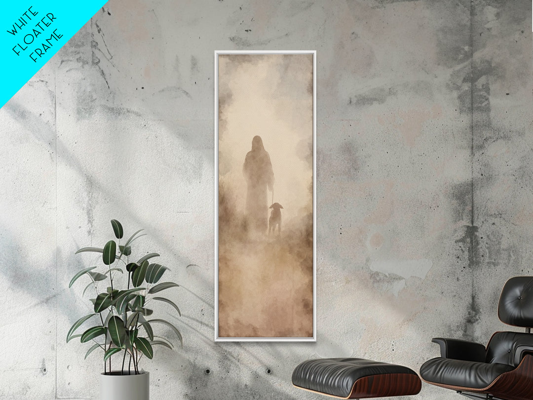 Path Of Mercy – Framed Canvas Print – Tall Narrow Wall Art – Christian Wall Art – Jesus Painting – Christian Art Canvas – Faith Art