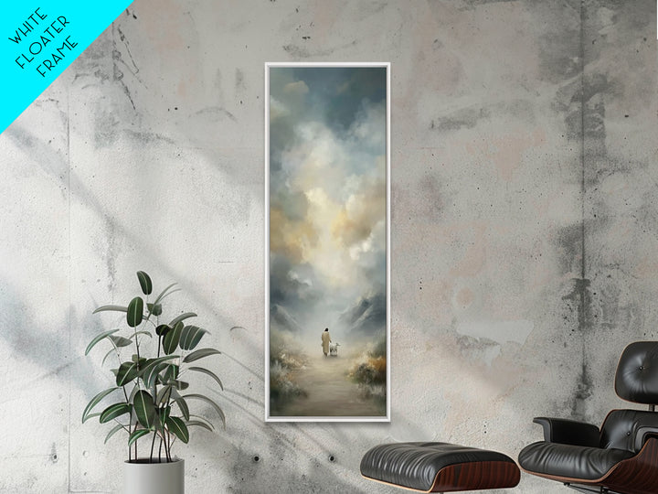 Fields Of Hope, Framed Canvas Print, Narrow Art, Christian Art Canvas, Jesus Painting, Christian Wall Art, Christian Christmas Art