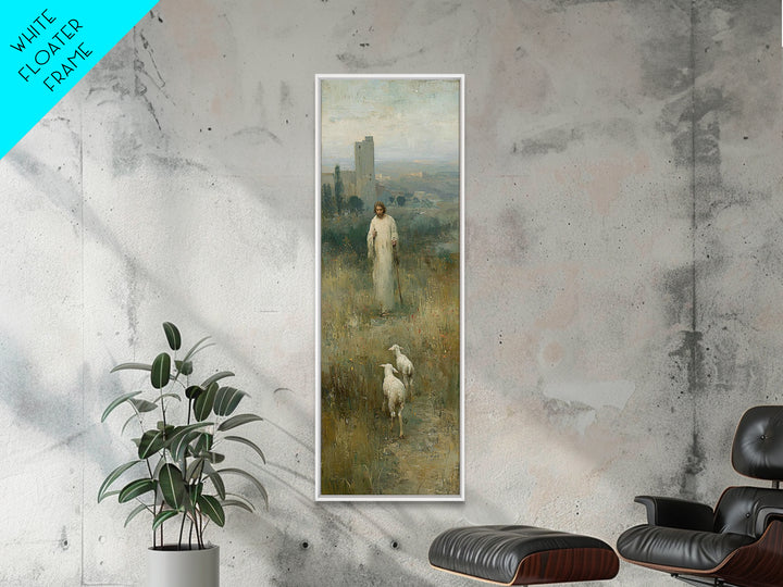 Heavenly Pathway | Framed Canvas Print | Skinny Art | Christian Art Print | Jesus Painting | Christian Wall Art | Christian Art Canvas