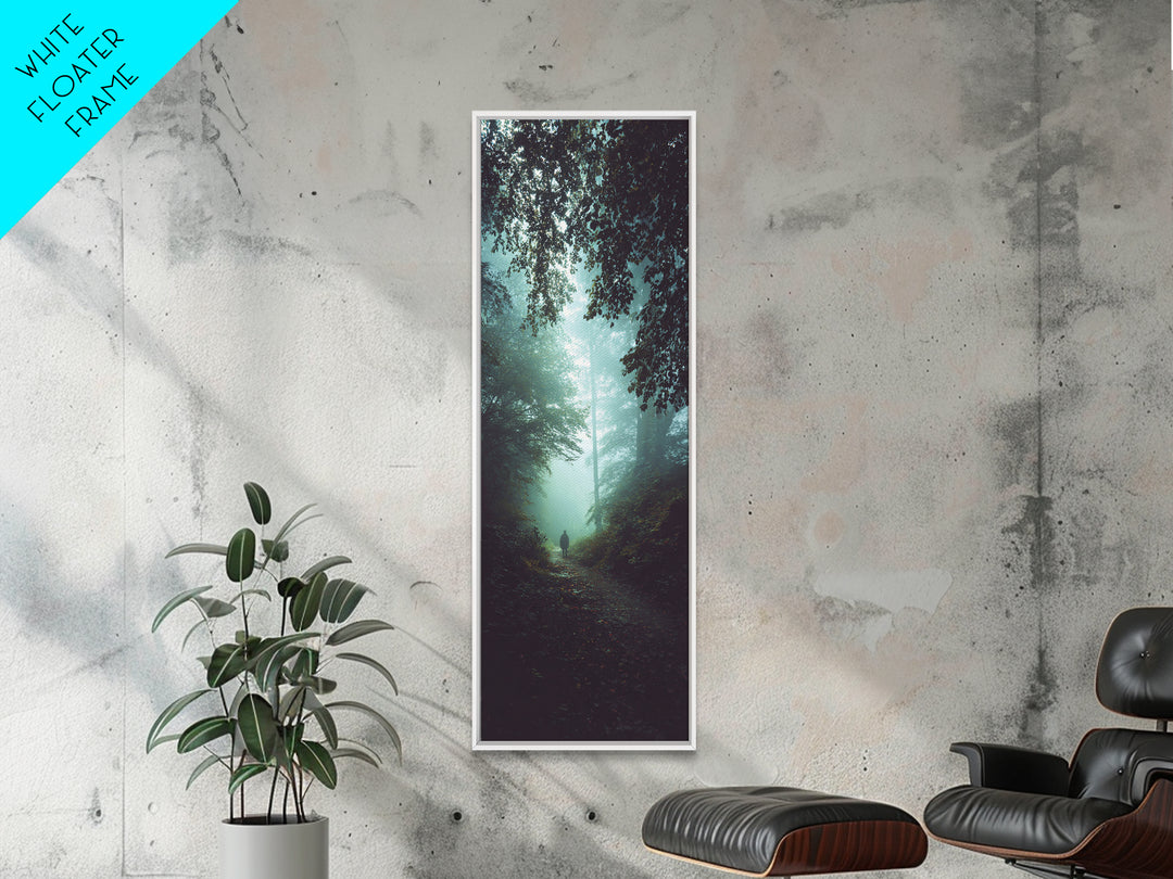 Light Of Mercy – Framed Canvas Print – Narrow Art – Christian Wall Art – Christian Art Gift – Jesus Painting – Moody Christian Art – Christ