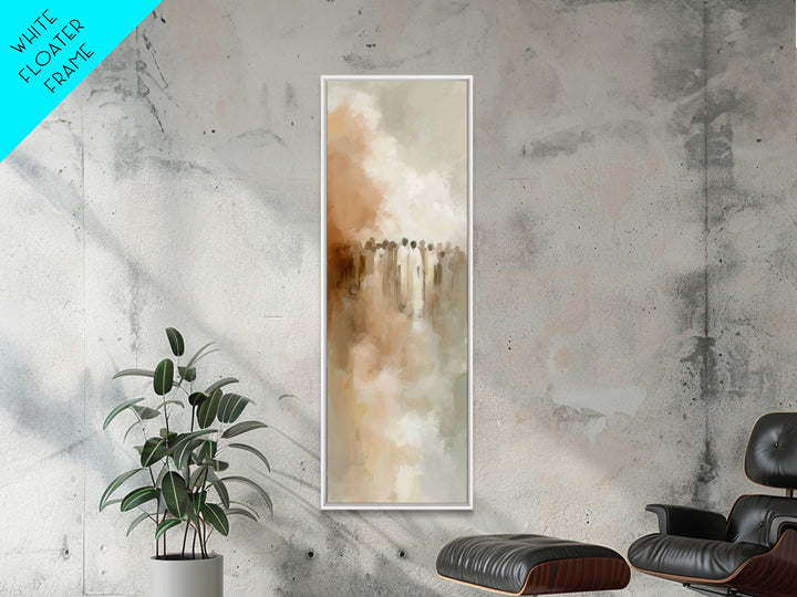 Cloudborn Saints – Framed Canvas Print, Christian Art Prints, Christian Wall Art, Abstract Christian Art, Skinny Art, Christian Painting