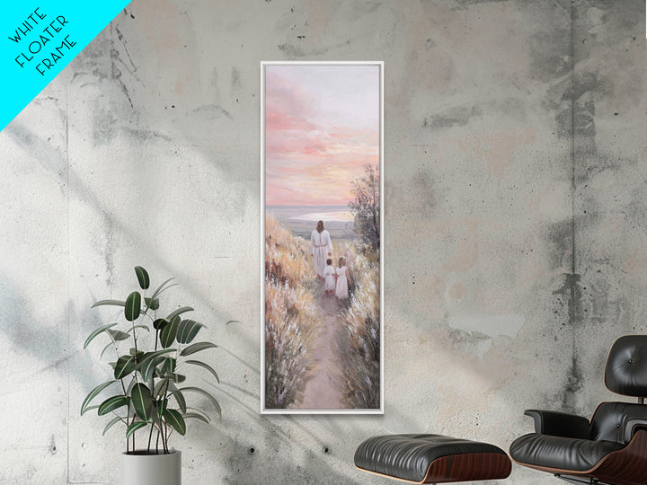 Fields Of Mercy | Framed Canvas Print | Tall Skinny Art Print | Christian Art Canvas | Jesus Painting | Christian Christmas Art