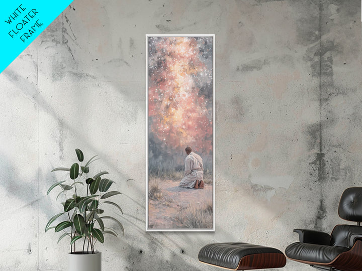 Radiant Flock Journey – Framed Canvas Print – Skinny Art – Christian Art Canvas – Christian Wall Art – Christmas Art