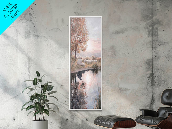 Open Field Reverence | Framed Canvas Print | Christian Art Canvas | Christian Art | Christian Wall Art | Tall Narrow Wall Art | Jesus Paint