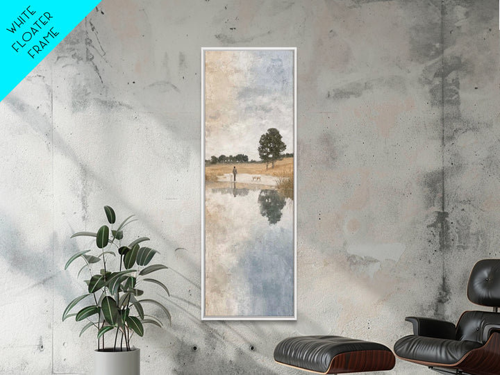 Shepherd’s Morning Glow – Framed Canvas Print – Christian Wall Art – Jesus Painting – Christian Art – Christian Art Canvas – Tall Narrow Wa