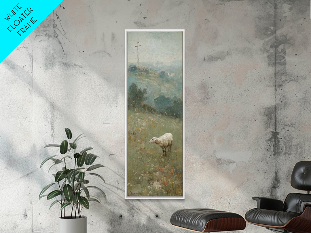 Autumn Promise – Framed Canvas Print – Narrow Art – Christian Art Canvas – Christian Wall Art – Christian Painting – Christmas Art – Christ